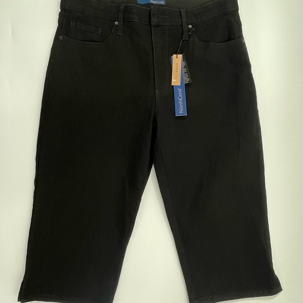 NorthCrest Capri Pants Size 6 Womens Denim Crop Stretch  **Aguadilla3400**